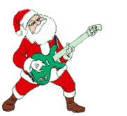 Santa mit Gitarre