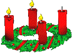 Adventskranz dritte Kerze