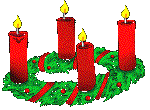Adventskranz vierte Kerze