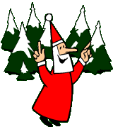 Santa im Wald