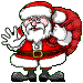 Santa winkt